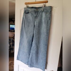 NYDJ Teresa Wide Leg Jeans Women’s Size 14 Lift Tuck Light Wash Denim